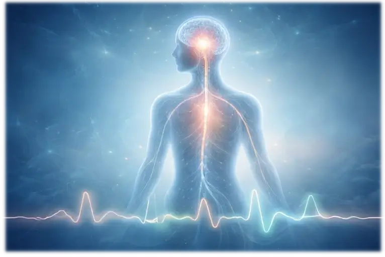 Représentation abstraite du système nerveux et de son rôle dans le vieillissement en bonne santé